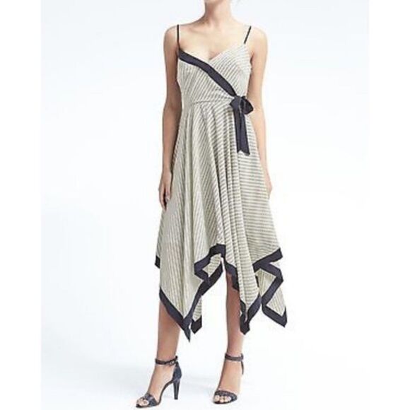 Faux Wrap Handkerchief Dress 4 - Picture 1 of 10